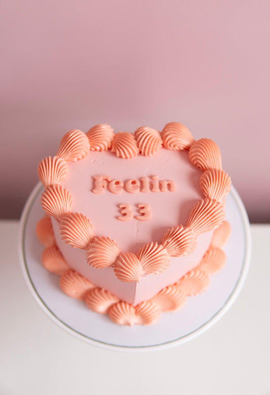 Coco Retro Heart Cake